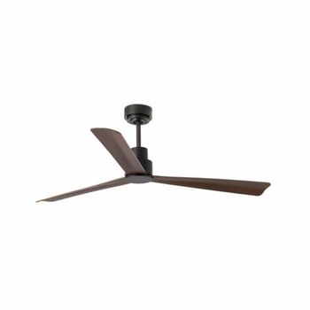 Ventilador sin luz plywood marrón oscuro 128x128x40 cm