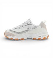 skechers para mujer 150724 zapatillas dlites stellar shimmer blanco 39 plano cordones casual