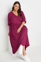 limited collection vestido midaxi burdeos textura mujer curvy y tallas grandes limited collection