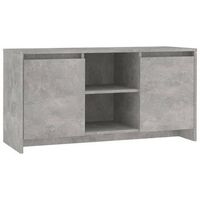 mueble tv  mueble de salon  armario tv madera contrachapada gris hormigon 102x375x525cm