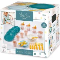 juguete vajilla picnic ecoiffier vert azur 32 piezas infantil