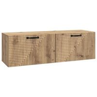 mueble para tv de pared 98 x 31 x 30 cm roble artisan vidaxl