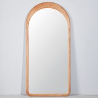 espejo de arco grande de madera de hevea 90x190 cm