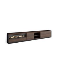 mueble tv frigiliana-02 con chimenea para salon moderno