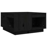 mesa de cafe - mesa de centro de madera maciza de pino negro 60x61x325 cm
