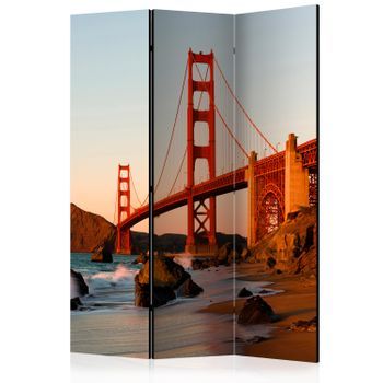 Biombo - Golden Gate Bridge - Sunset, San Francisco (135x172 Cm)