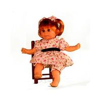 muneca gestito retro nina vestido estampado flores