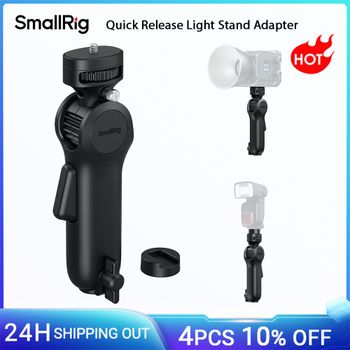Adaptador de soporte de luz de liberación rápida SmallRig, agarre de mango permite 360 °   Rotación de cacerola ±90 °   Ajustes de ángulo con zapata fría -5181