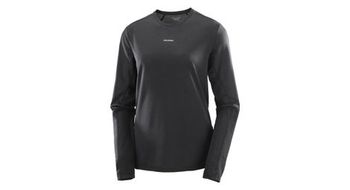Maillot de manga larga salomon shkout core negro mujer