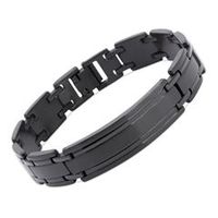 pulsera de acero inoxidable ionic black plating 21cm