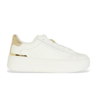 Michael Kors para mujer. 43F5DTFS3L Zapatillas de Piel Dottie (37), Blanco, 3 a 5cm, Cordones, Casual