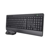 trust pack teclado qzerty espaaol  ratan rf inalambrico negro trezo