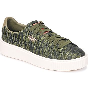 Puma Zapatillas Basket Platform Bi Color para mujer