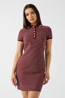 vestido polo a rayas