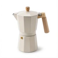 cafetera italiana moka espresso de aluminio para gaselectricavitro no induccion  36912 tazas  happy friends