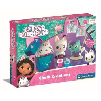 Kit de moldeo y pintura Clementoni Gabby's Dollhouse 3 figuras temáticas +7 años