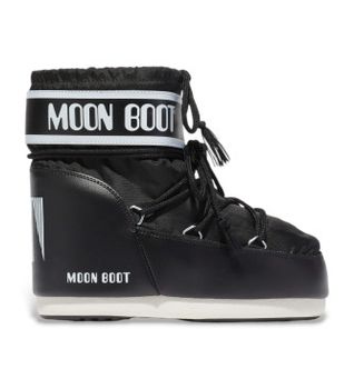 Moon Boot para mujer. 80D1409340 Botas Icon Low Nylon negro (33/35), Plano, Ninguno, Casual, Nieve