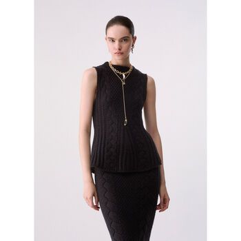 Liu Jo Camiseta tirantes Top de punto de ochos para mujer