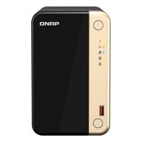 servidor nas qnap ts-264 torre intel celeron n5095 8gb ddr4 2 bahias 25gbe m2 pcie hdmi