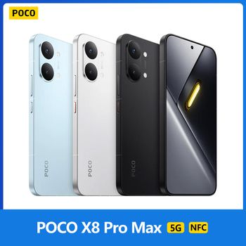 POCO X8 Pro Max 256GB/512GB Versión EEA MediaTek Dimensity 9500s Pantalla AMOLED 1.5K de 6.83 pulgadas 120 Hz Cámara de 50 MP IP68