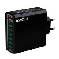 bk318 cargador usb de 65w con 8 puertos 8usb-a qc30 40 pps afc fcp scp sscp cargador de pared de carga rapida con enc