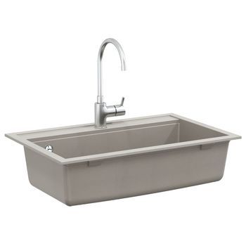 Lavabo De Baño Moderno | Lavabo Gris 795 X 505 Mm Granito