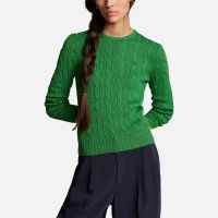 polo ralph lauren julianna cotton cable-knit jumper - l