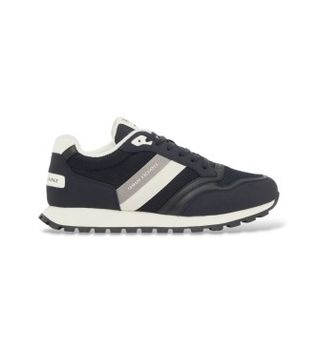 A|X Armani Exchange para hombre. XM002690AF22926MB583 Zapatillas Casual pro azul marino (40), Tela, Plano, Cordones, Deportivo