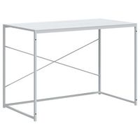 escritorio de ordenador madera ingenieria blanco 110x60x70 cm vidaxl