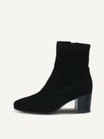 caprice bootie black made of textiles with block heel size 38