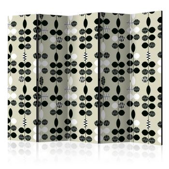 Biombo - Black And White Dots Ii (225x172 Cm)