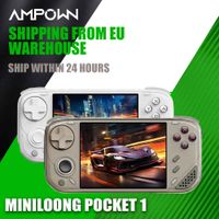 consola de juegos portatil miniloong pocket 1 pantalla ips de 4 pulgadas sistema operativo loong consola de juegos retro modular de codigo abierto emulador de juegos retro