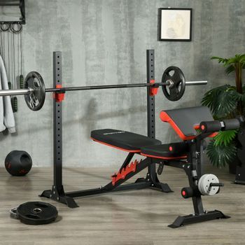 Banco De Musculación Sportnow Acero Pu 180x110x126 Cm Negro
