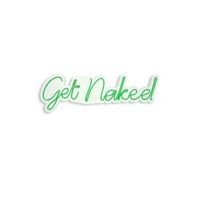 iluminacion led decorativa de plastico get naked verde 20x62x2 cm