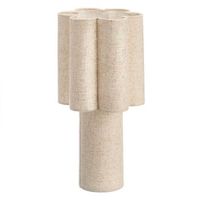 lampara de sobremesa con diseno de flor 43cm 20x20x43 cm color beige