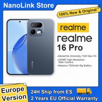 realme 16 pro 5g smartphone mediatek dimensity 7300 max bateria de 6500 mah 45w pantalla amoled de 678 y 144hz camara de 200mp nuevo 2026