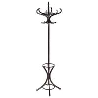 perchero de pie de madera marron 53x39x187hcm