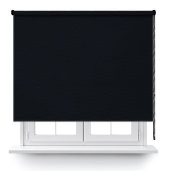 Estor Enrollable Opaco Negro 120x200cm.