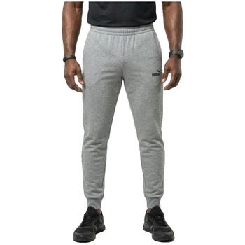 Puma Pantalón chandal Pantalons de survêtement Ess N1 Logo slim en gris para hombre