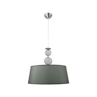 lampara de techo kegan lumit 60w altura regulable plata o54 cm