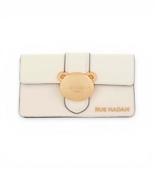 RUE MADAM PARIS para mujer. 1573 Bolso Teddy It blanco (OSFA), Casual, Poliuretano