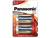 pilas - panasonic lr20 pro power 2 unidades