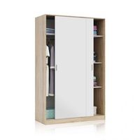 armario max blanco artik blanco mate - roble canadian 120 x 200 x 50 cm