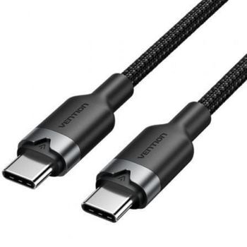 Cable Vention TRDBH USB Tipo-C 2.0 3A 60W 2m 480Mbps Negro