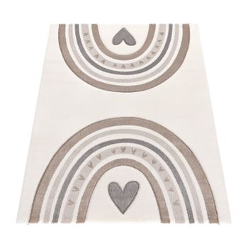 Alfombra infantil Kosmos beige 80x150 cm