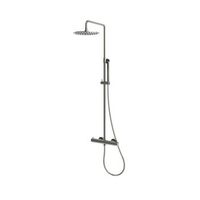 sistema de ducha pared color canon en acero inoxidable 316l con termostato