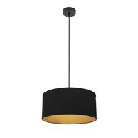 colgante anuska 1xe27 negronegro-oro regx40x40 cm