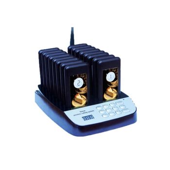 Kit avisador de cliente Premier EFFAV16 16 receptores base de carga vibración LED