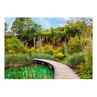 papel pintado 3d - green oasis 350x245 cm