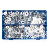 box of 1000 assorted flat heavy duty washers m5m10